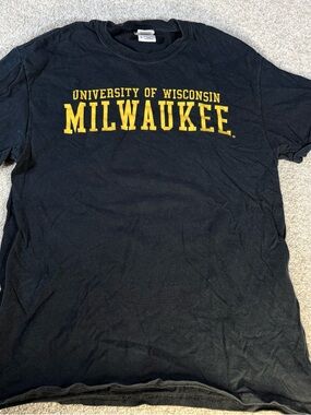 Vintage University Wisconsin UW Milwaukee Panthers Shirt Men's Medium NCAA